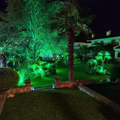 live in fourka garden by night